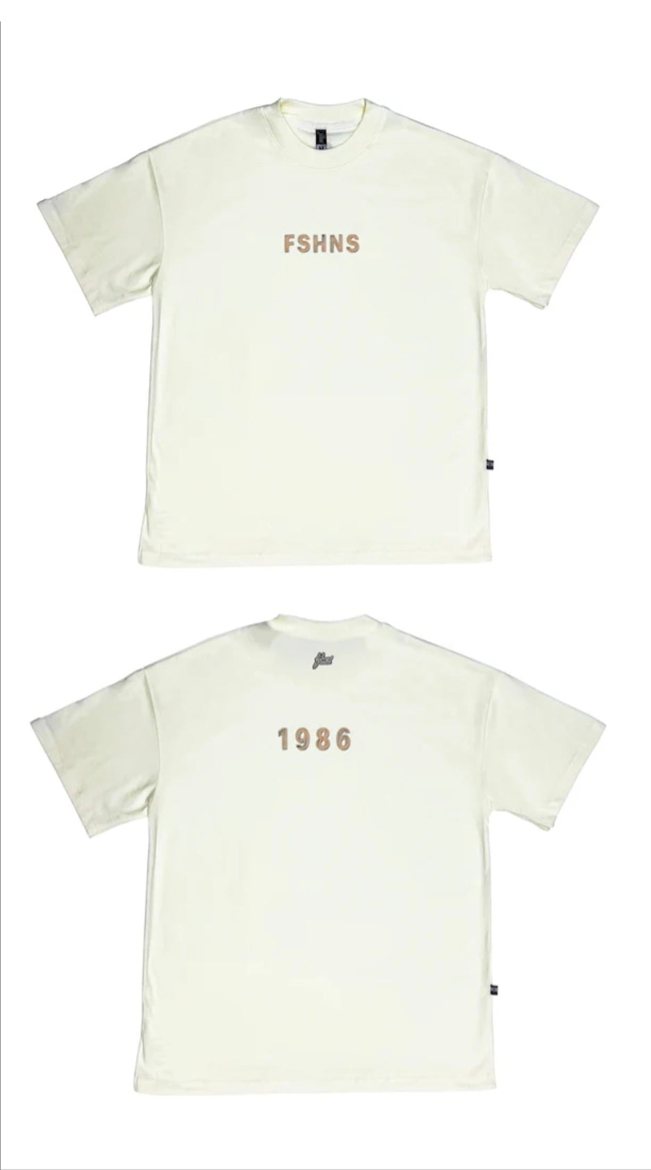SMALL NEON TSHIRT BONEWHITE