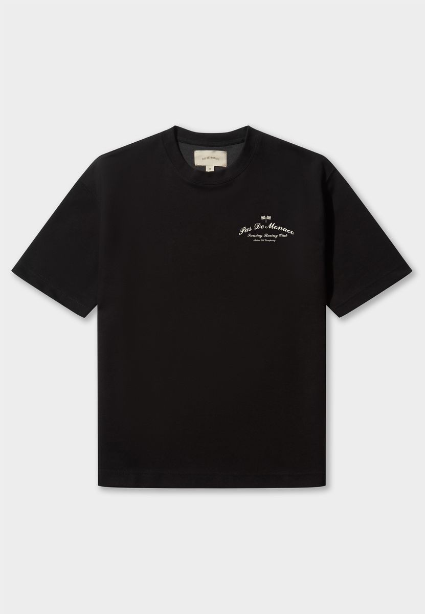 SLANTED T-SHIRT  BLACK