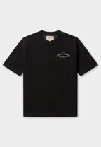 SLANTED T-SHIRT  BLACK