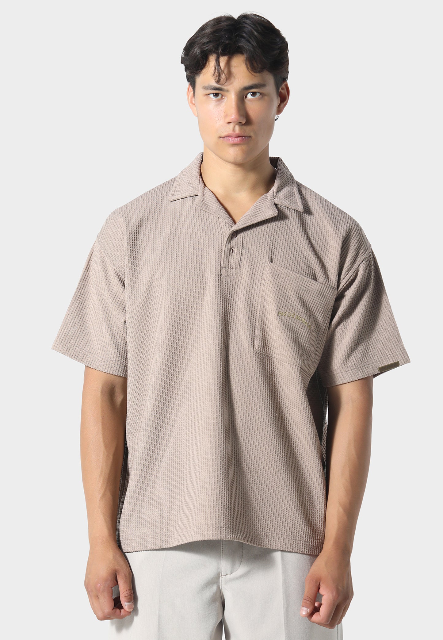 WAFFLE POLO TOBACO