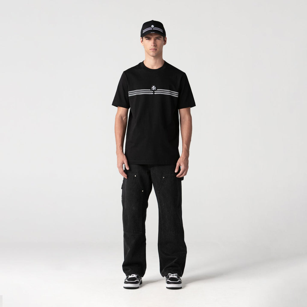MANSARO T-SHIRT MEN BLACK
