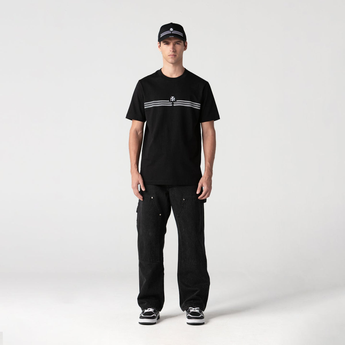 MANSARO T-SHIRT MEN BLACK