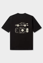 SLANTED T-SHIRT  BLACK