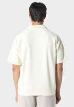 WAFFLE POLO OFF WHITE