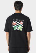 FLORAL LINE TSHIRT BLACK