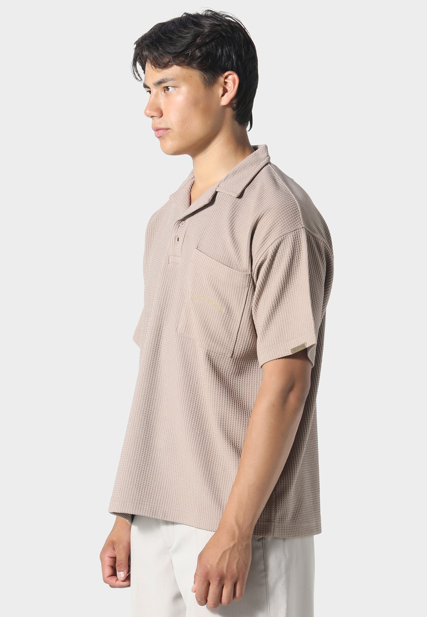 WAFFLE POLO TOBACO