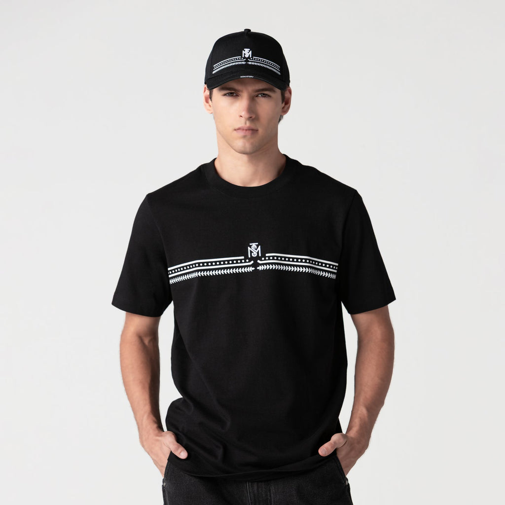 MANSARO T-SHIRT MEN BLACK