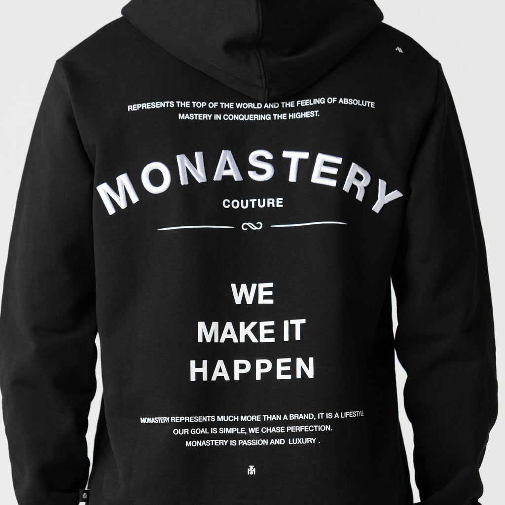 REHSAG HOODIE MEN BLACK