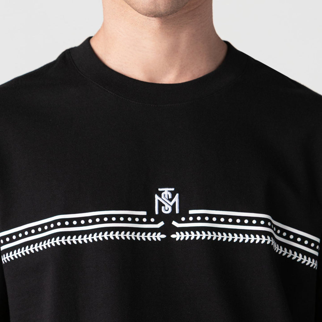 MANSARO T-SHIRT MEN BLACK