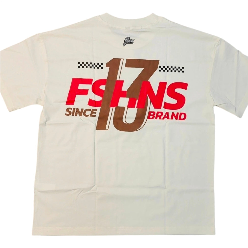 RACING 13 OFFWHT OVERSIZE