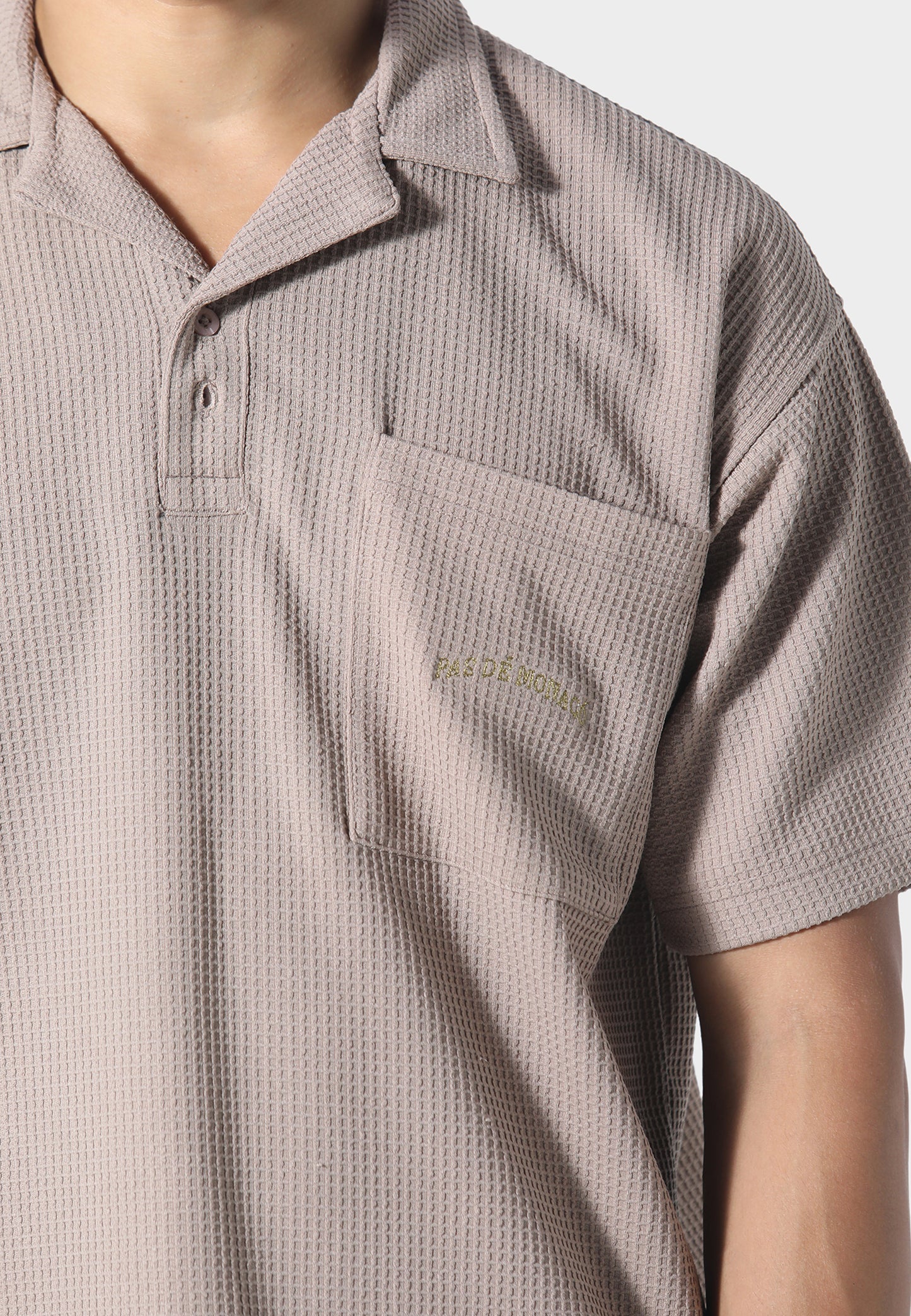 WAFFLE POLO TOBACO
