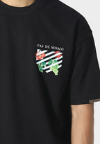 FLORAL LINE TSHIRT BLACK