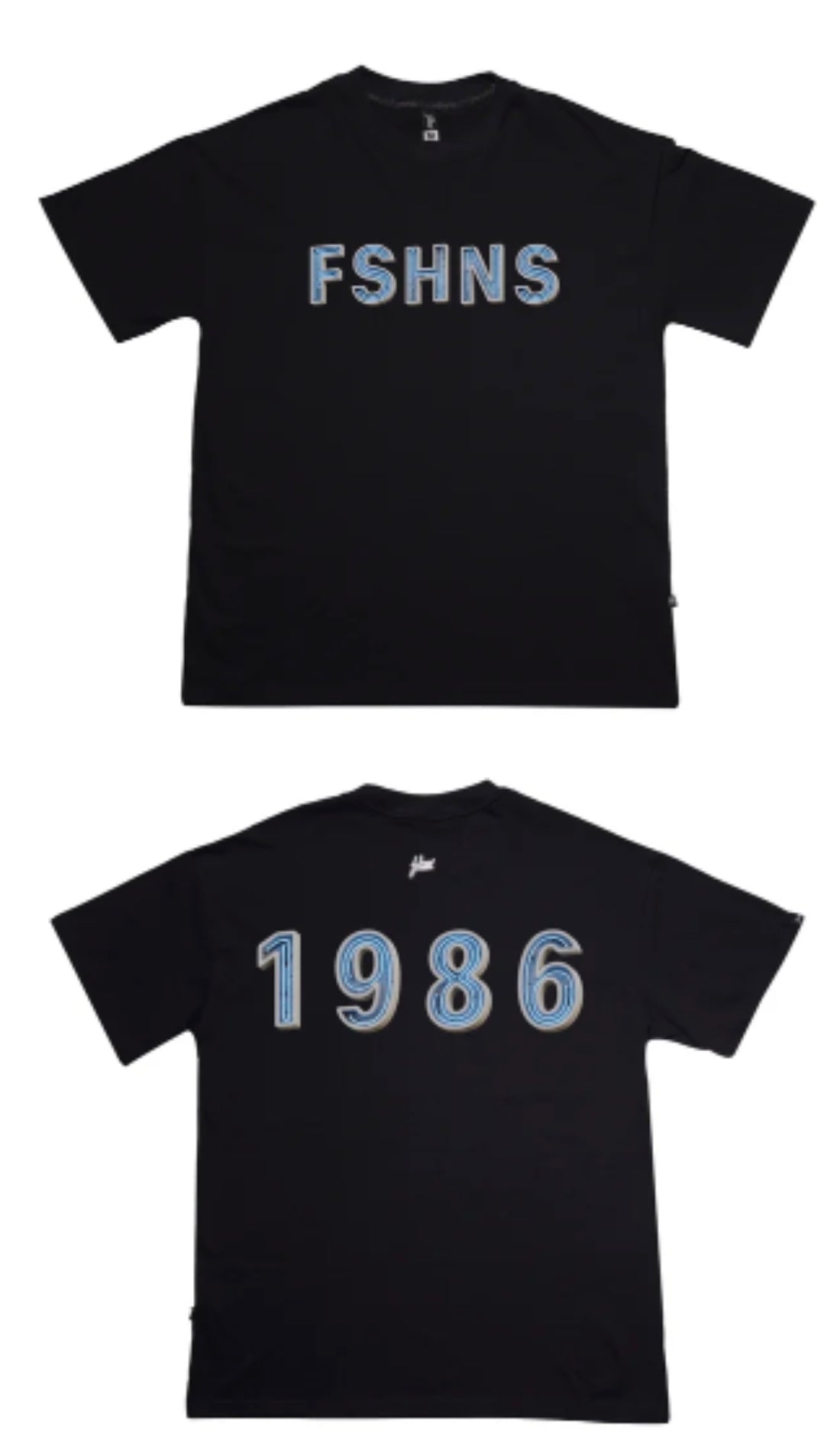 BIG NEON TSHIRT BLACK/BLUE